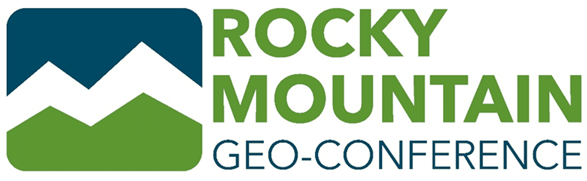 Logo of Rocky Mountain Geo-Consulting with text in green and blue.